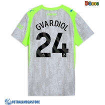 Fotballdrakt Dame Manchester City Josko Gvardiol #24 Tredjedrakt 2025-26 Kortermet